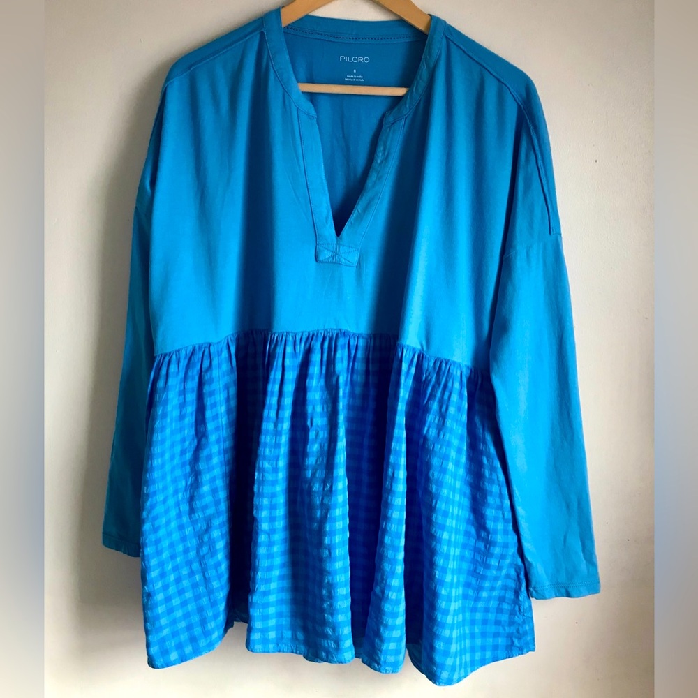 ANTHROPOLOGIE Pilcro Long-Sleeve Oversized Babydoll Top - Picture 5 of 10